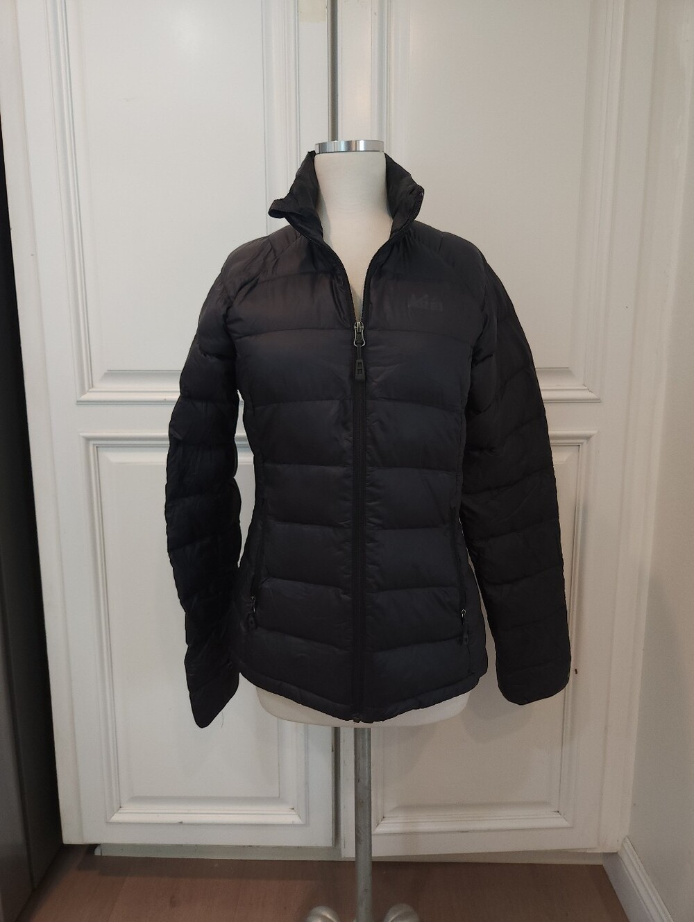 Black Women's Quilted Packable Jacket